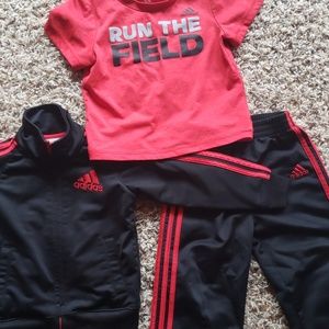 Adidas 3 peice outfit 24M/2T